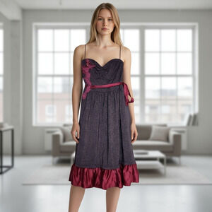 Free People Silky Strapless Ruffle Dress